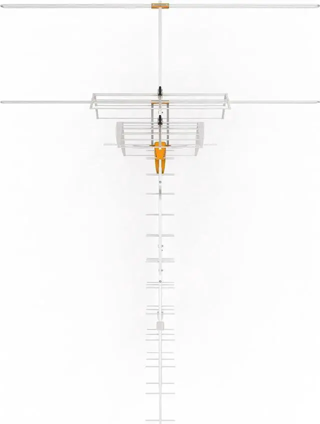Alt view image 5 of 7 - Televes 148383 DAT BOSS Mix LR Antenna W/Preamp Long Range Low-VHF/High-VHF/UHF Repack Ready. Upgraded Low VHF Version of The 149884, Silver/Yellow, Welcome to consult