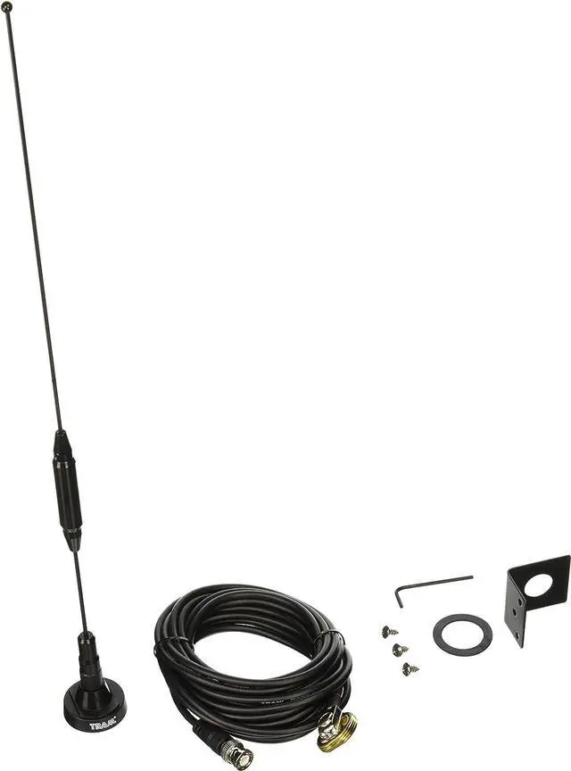 Main image of Tram 1091-BNC Scanner Trunk/Hole Mount Antenna Kit with BNC-Male Connector,Gold,Black,19.00in. x 5.25in. x 1.60in, Welcome to consult