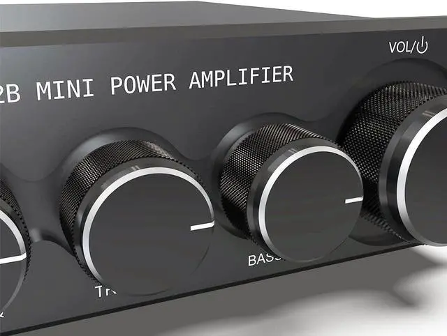 Alt view image 2 of 7 - XRONG Subwoofer Amplifier Home Audio, Bluetooth Amplifier 5.0 Stereo,2.1 Channel Mini Hi-Fi Class D Integrated Amp 80 Watt x2+80 Watt for Home Outdoor Passive Speakers,Powered Subwoofer