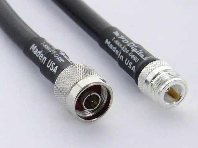 Main image of MPD Digital MPD-400 PVC Black Superflex 50 ohm Dual Shielded CB Ham ULL MPD400 Super Flex RF Coaxial Antenna Extension Cable with N Male and N Female Connectors, 2FT, Welcome to consult