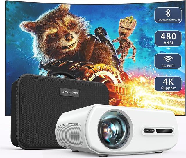 Outdoor Projector: ONOAYO Projector, Projector 4K Support with WiFi and  Bluetooth,480 ANSI 18000L, Movie Projector 5G 1080P FHD, Full Sealed  Optical Home Theater Projector for Phone, PC, TV Stick 