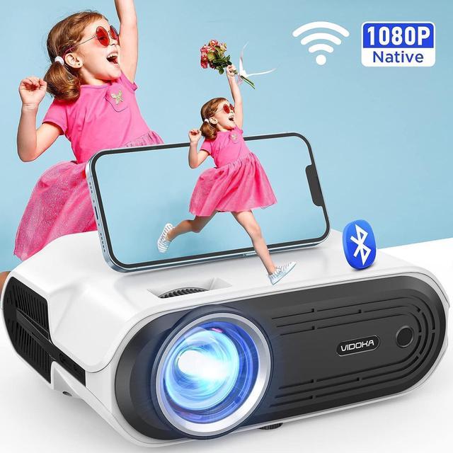 Native 1080P WiFi Bluetooth on sale Projector