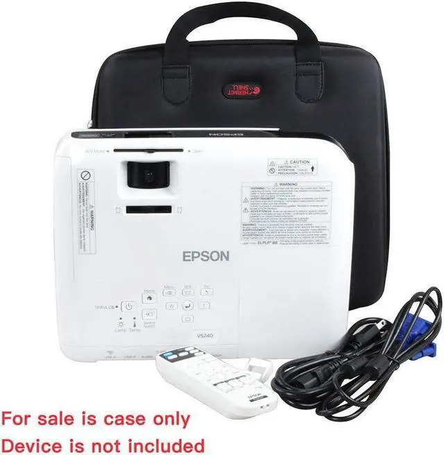 Alt view image 7 of 7 - Hermitshell Hard EVA Travel Case Fits Epson Home Cinema 1060 Full HD 1080p / VS240 / VS250 SVGA 3LCD Projector 3100 Lumens, Welcome to consult