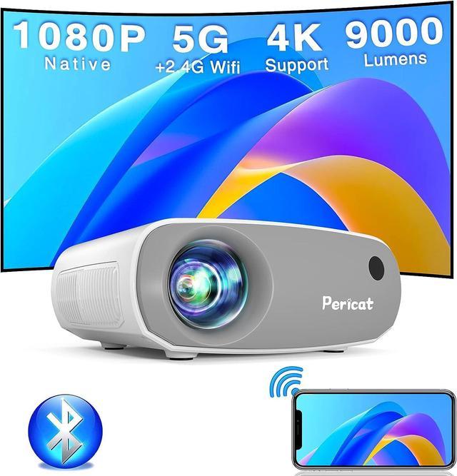 Videoprojecteur 5G Wifi Bluetooth, 9000 Lumens Native 1080P Full