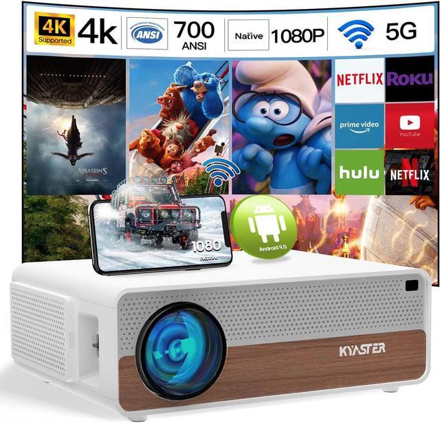 BT Android 9.0 Projector Native 1080P 4K Vide Home Theater Proyector   TV