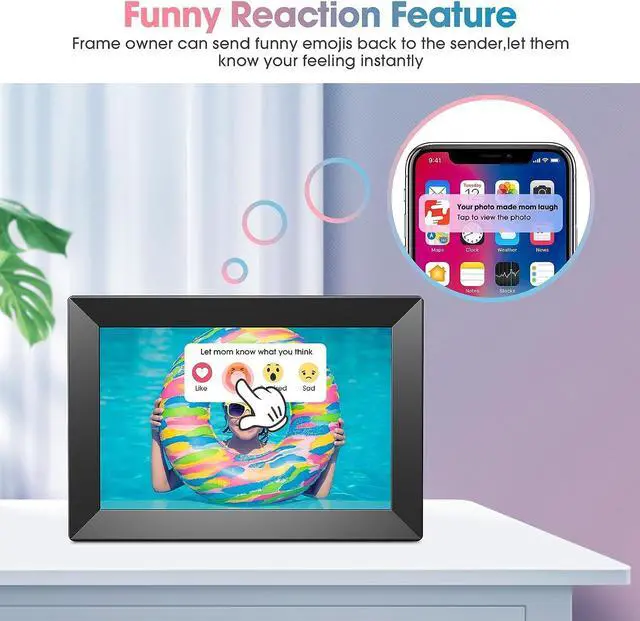 Alt view image 6 of 7 - WiFi 10.1'' Digital Picture Frame with 1280x800 Resolution, Touchscreen Digital Photo Frame Share Photos and Videos Remotely via APP - Gift Guide for Family and Friends, Welcome to consult