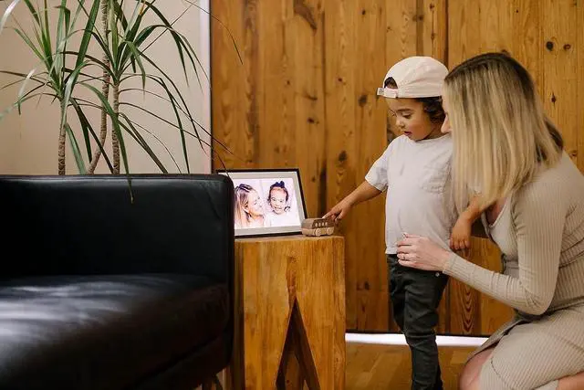 Alt view image 3 of 3 - Aura Carver 10.1" WiFi Digital Picture Frame | The Best Digital Frame for Gifting | Send Photos from Your Phone | Quick, Easy Setup in Aura App | Free Unlimited Storage | (Gravel), Welcome to consult