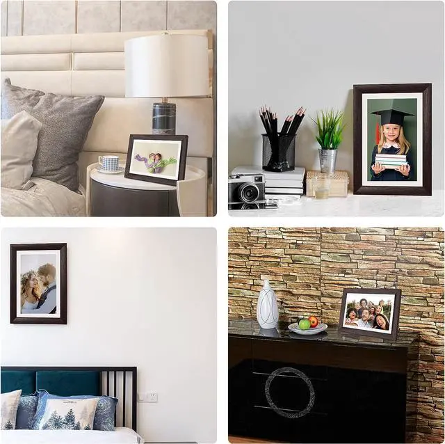 Alt view image 5 of 6 - BYYBUO 10.1 inch WiFi Digital Photo Frame, 1280 * 800 IPS Touch Screen Digital Picture Frame,16G-Walnut,Share Photos or Videos via Frameo APP, Gift for Friends and Family, Welcome to consult