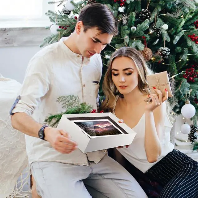 Alt view image 6 of 6 - BYYBUO 10.1 inch WiFi Digital Photo Frame, 1280 * 800 IPS Touch Screen Digital Picture Frame,16G-Walnut,Share Photos or Videos via Frameo APP, Gift for Friends and Family, Welcome to consult