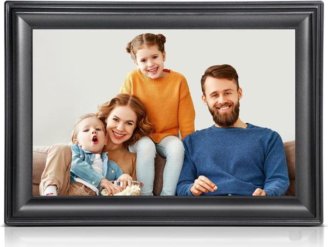 Canupdog 10.1 WiFi Digital Picture Frame, IPS Touch Screen Smart Cloud  Digital Photo Frame with 16GB Storage, Wall Mountable, Auto-Rotate, Motion