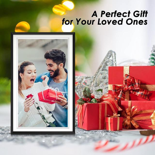 Alt view image 7 of 7 - Digital Picture Frame Large 15.6 Inch, Mvgges WiFi Digital Photo Frame 32GB with 1920 * 1080 IPS Full HD Touchscreen, Wall-mountable, Share Photos and Videos Instantly from Anywhere via Free App