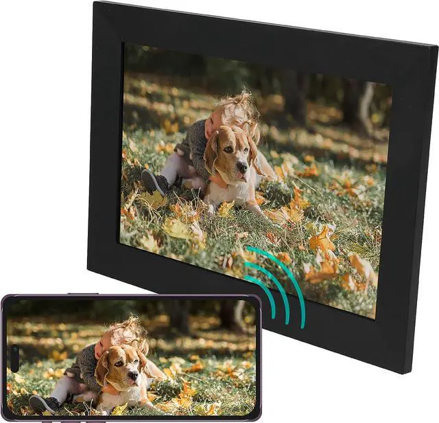 Main image of VIVITAR 10 Inch WiFi Digital Picture Frame - Slim Design with LCD Touch Screen - Easy Setup for Photos or Video Sharing with The New Photo Alert - Memory Card Slot and 16GB Internal Memory