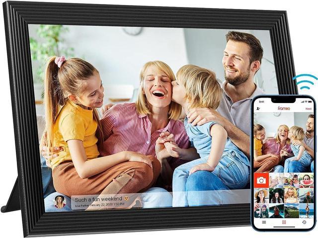 FRAMEO 10.1 Inch Smart WiFi Digital Photo Frame 1280x800 IPS LCD Touch  Screen, Auto-Rotate Portrait and Landscape, Built in 32GB Memory, Share  Moments