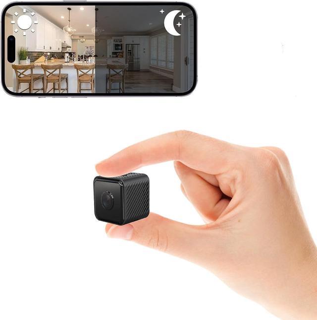 Mini Spy Hidden Cameras For Home Security 4K HD Wide Angle