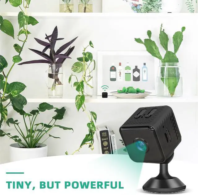 Alt view image 6 of 7 - Mini Spy Camera WiFi Hidden Camera Night Vision 4K HD Spy Cam for Home Security Easy to Set Wireless Indoor Smallest Camera with Motion Detection IP Camera Remote Viewing