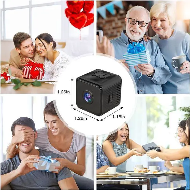 Alt view image 7 of 7 - Mini Spy Camera WiFi Hidden Camera Night Vision 4K HD Spy Cam for Home Security Easy to Set Wireless Indoor Smallest Camera with Motion Detection IP Camera Remote Viewing