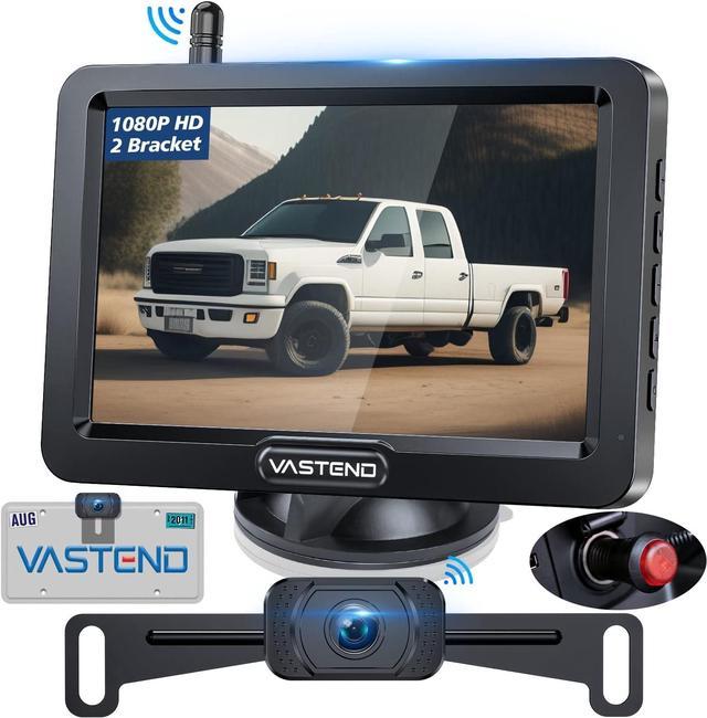 WiFi HD Wireless Car Rear View Cam.Wireless Backup Camera - Waterproof Camera for Cars, Trucks, Vans, Pickups, SUVs, WiFi Backup, Black