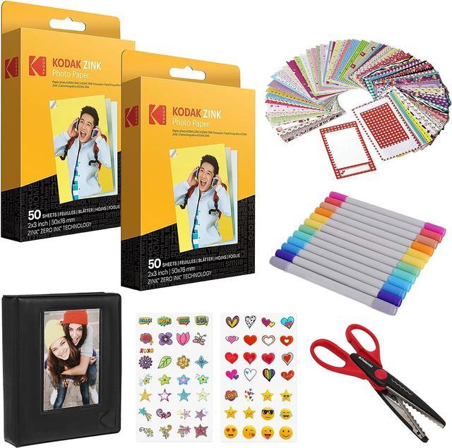 Kodak Zink Photo Paper 2x3 (50 Pack) Kit with Photo Frames and