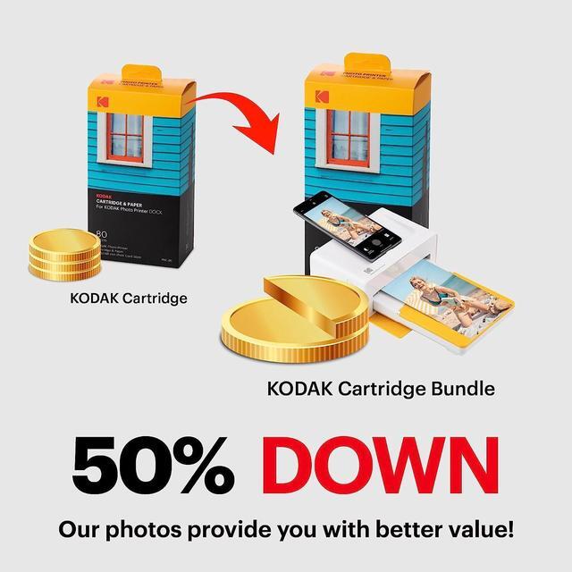 Alt view image 2 of 7 - KODAK Dock Plus 4PASS Instant Photo Printer (4x6 inches) + 90 Sheets Bundle, Welcome to consult