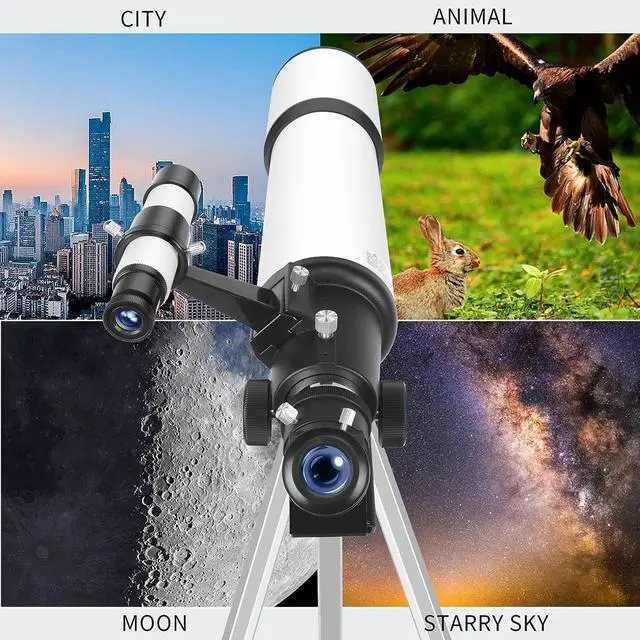 Alt view image 6 of 6 - Dianfan Telescope,80mm Aperture 600mm Telescopes for Adults Astronomy,Fully Mult-Coated High Powered Refracting Telescope for Kids Beginners,Professional Telescopes with Tripod,Phone Adapter and Bag