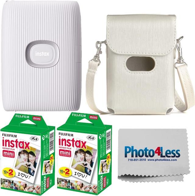 Fujifilm Instax Mini Link 2 Smartphone Printer - (Clay White) + 2