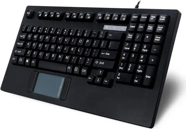 Main image of Adesso AKB-425UB - Easytouch Rackmount USB Touchpad Keyboard, Black