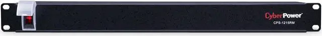 Main image of CyberPower CPS1215RM Basic PDU, 100-125V/15A, 10 Outlets, 15ft Power Cord, 1U Rackmount