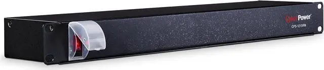 Alt view image 4 of 7 - CyberPower CPS1215RM Basic PDU, 100-125V/15A, 10 Outlets, 15ft Power Cord, 1U Rackmount