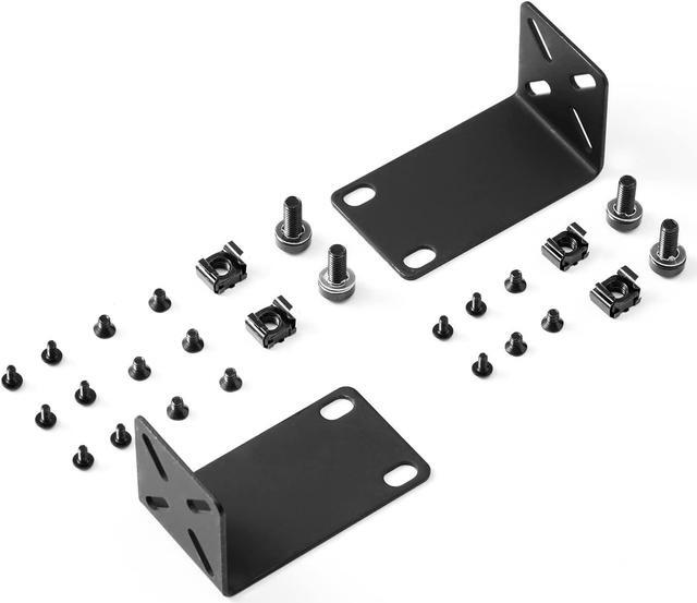 Main image of MokerLink Rack Mount Kit for 12.6 inch Switches, Adjustable Hole Distance 14-30mm, Mount a 12.6 Wide to a 19 Equipment Rack, Compatible for Netgear, Cisco, D-Link, TRENDnet, Dell 12.6 inch Products