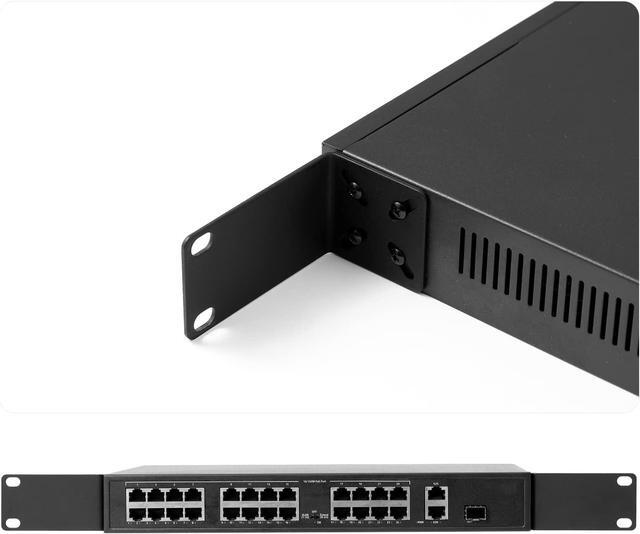 Alt view image 6 of 7 - MokerLink Rack Mount Kit for 12.6 inch Switches, Adjustable Hole Distance 14-30mm, Mount a 12.6 Wide to a 19 Equipment Rack, Compatible for Netgear, Cisco, D-Link, TRENDnet, Dell 12.6 inch Products