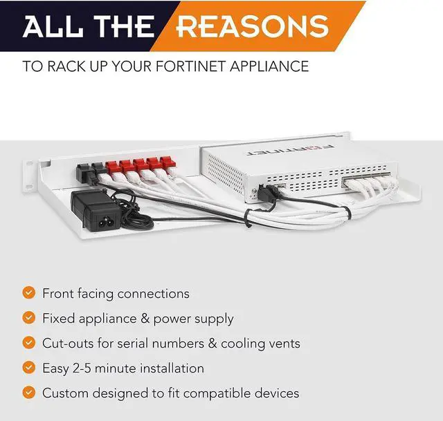 Alt view image 3 of 7 - R RACKMOUNT·IT | RM-FR-T14 | Rack Mounting Kit for FortiGate 40F, Welcome to consult