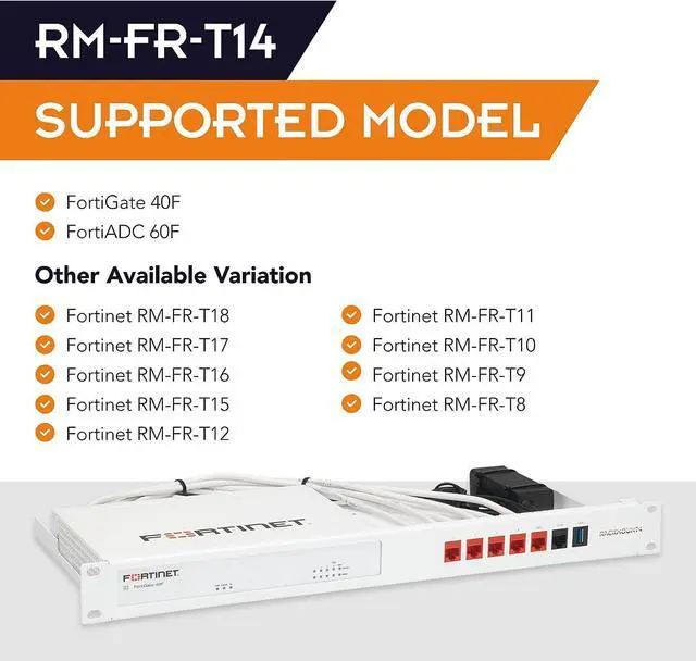 Alt view image 5 of 7 - R RACKMOUNT·IT | RM-FR-T14 | Rack Mounting Kit for FortiGate 40F, Welcome to consult