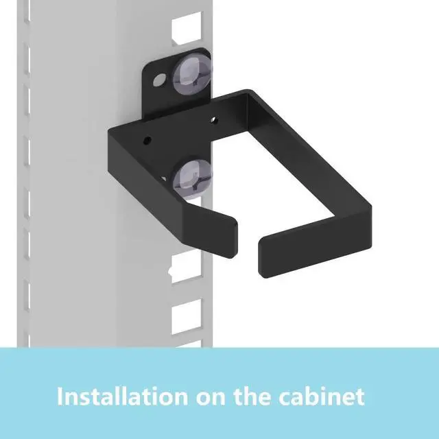 Alt view image 5 of 7 - QiaoYoubang 5 Pieces of 1.7 x 2.7in Server Rack Cable Management D-Ring Hooks - Network Rack-Mount Cord Organizer Ring Set for Power Cords, Fiber Optic or Network Patch Cables (5DRing)