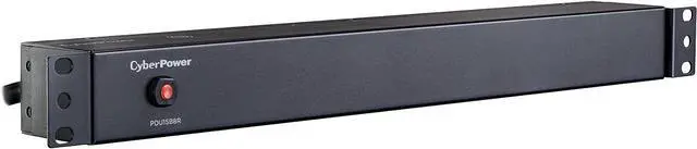 Alt view image 5 of 7 - CyberPower PDU15B8R Basic PDU, 100-125V, 15A (Derated to 12A), 8 Outlets, 1U Rackmount, Welcome to consult