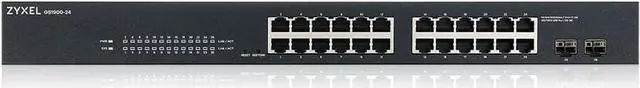 Alt view image 2 of 7 - ZYXEL 24-Port Gigabit Ethernet Smart Switch (GS1900-24) - Managed, Rackmount, Limited Lifetime Protection, Welcome to consult