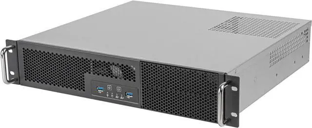 Main image of SilverStone Technology RM23-502-MINI 2U Dual 5.25'' Drive Bay Micro-ATX rackmount Server Chassis, SST-RM23-502-MINI