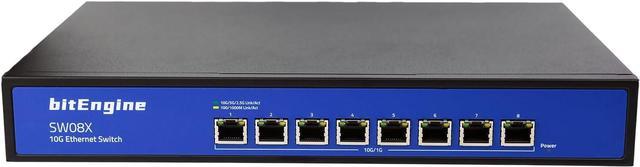 bitEngine 8 Port 10G/Multi-Giga Unmanaged Ethernet Switch, 8 x 10G