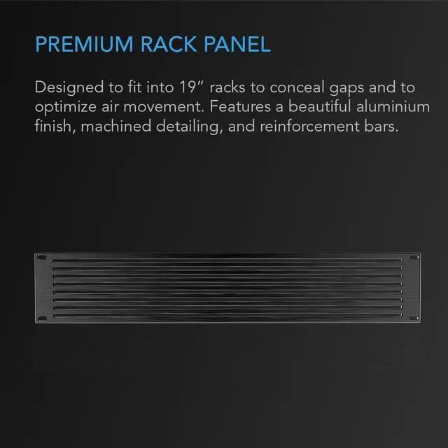 Alt view image 2 of 5 - AC Infinity Rack Panel Accessory Vent 2U Space for 19" Rackmount, Premium Aluminum Build and Anodized Finish, Welcome to consult