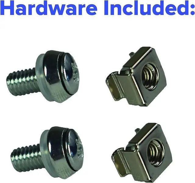 Alt view image 6 of 6 - Rack Mount Server Network PDU Power Strip, 8 Outlets, 12 ft. Cord, 15A, 1U Rack-Mount Metal Slim Design