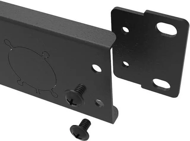 Alt view image 7 of 7 - Jingchengmei 12 Port/Way/Hole Hinged Patch Panel - 1U 19" Rack Mount D-Type Connectors - Audio with Hinged Side (H1U12D, Black)