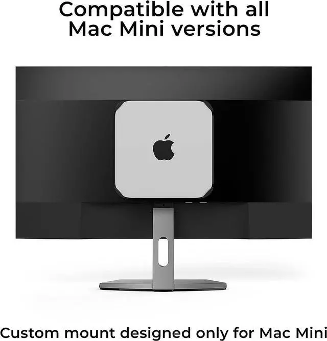 Alt view image 3 of 7 - HumanCentric Mount Compatible with Mac Mini, Custom Mac Mini Mount, Wall Mount, Rack Mount, Mac Mini Under Desk Mount, Mac Mini Mount Behind Monitor Mac VESA Compatible Mac Mini Monitor Mount