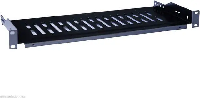 Alt view image 3 of 4 - Raising Electronics Server Shelf Cantilever Tray Vented Shelves Rack Mount 19 Inch 1U 6Inch (150mm) Deep