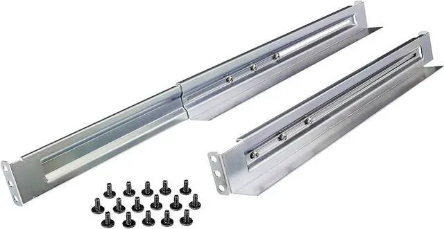 Main image of CyberPower 4POSTRAIL 4-Post Universal Rack Mount Rail Kit, Silver, Welcome to consult