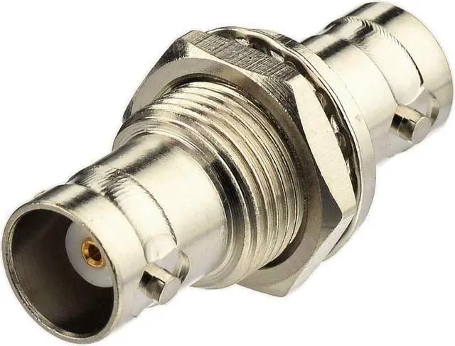 Alt view image 7 of 7 - Bingfu BNC Female to BNC Female 50 Ohm Coaxial Connector Adapter 2-Pack for Wireless Microphone System Receiver CB Amateur Radio UHF VHF Mobile Ham Radio Antenna Front Patch Panel Rack Mount