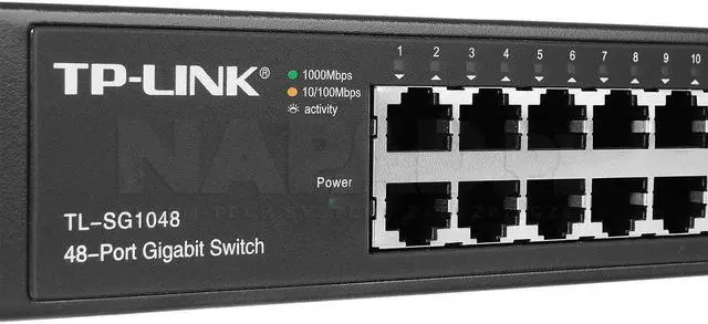 Alt view image 5 of 6 - TP-Link 48-Port Unmanaged Gigabit Ethernet Switch, Steel Case, 19-inch Rack-Mount(TL-SG1048)