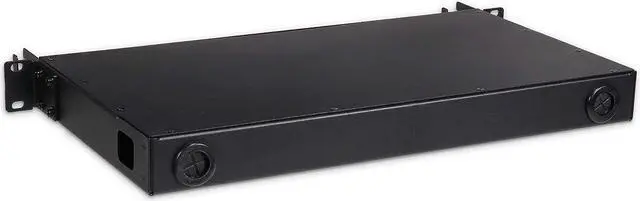 Alt view image 2 of 5 - Fiber Optic Patch Panel, Rack Mount, 1 RU, Includes 2 SC Singlemode and 2 SC Multimode Adapter Plates, Includes Splice Trays, Up to 24 Fiber Capacity