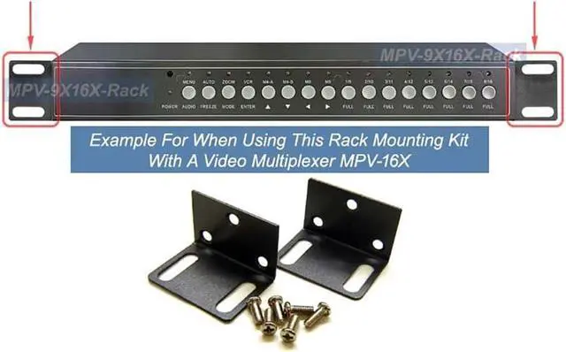 Alt view image 2 of 3 - Premium 19 inch 1U Rack Mounting Ears with Screws, Welcome to consult