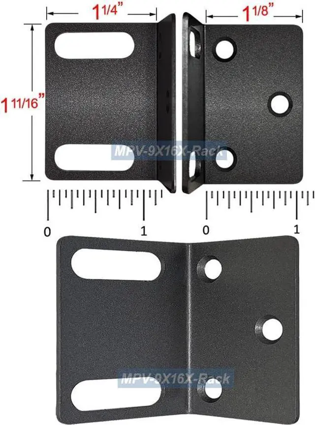 Alt view image 3 of 3 - Premium 19 inch 1U Rack Mounting Ears with Screws, Welcome to consult