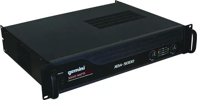 Alt view image 2 of 4 - Gemini Sound XGA-5000 Professional A/B Bridge PA System Amplifier - 5000W Instant Peak Power Rack Mount Audio Amp for Professional DJ Equipment and Home Speaker Set Up - Class AB, Welcome to consult