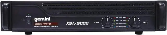 Alt view image 3 of 4 - Gemini Sound XGA-5000 Professional A/B Bridge PA System Amplifier - 5000W Instant Peak Power Rack Mount Audio Amp for Professional DJ Equipment and Home Speaker Set Up - Class AB, Welcome to consult